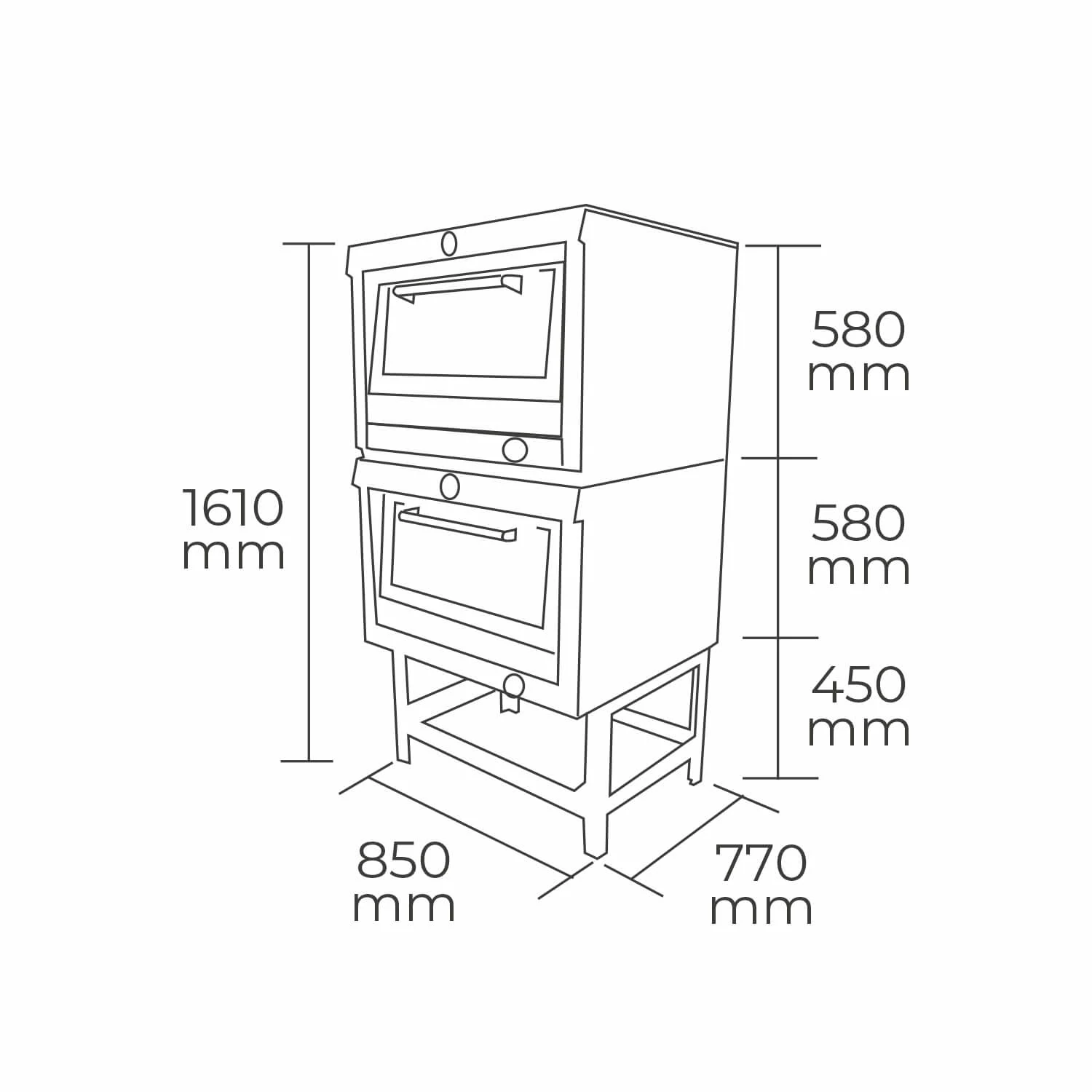 Horno 2 cámaras