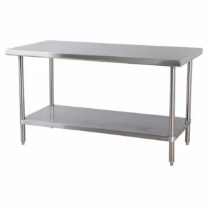 Mesón Central de Acero Inoxidable 180x60x85cm