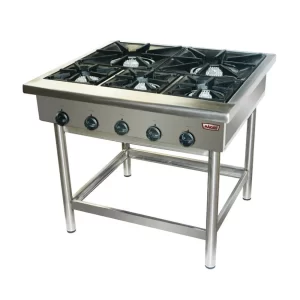 Anafe 5 platos – 2 de 43×43cm y 3 de 27×27cm