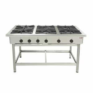 Anafe 6 platos de 43×43cm