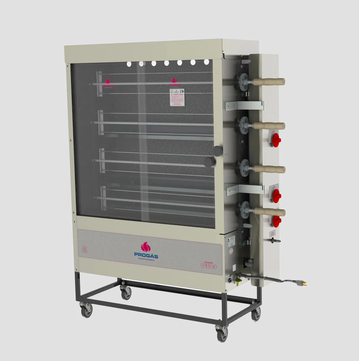 Horno asador de pollos 4 espadas